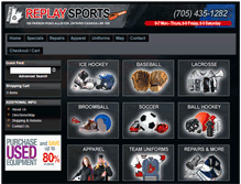 Tablet Screenshot of boultonsreplaysports.com
